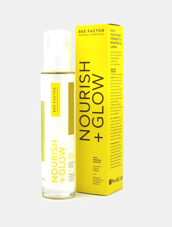 Θεραπεία Ενυδάτωσης & Λάμψης Μαλλιών Bee Factor NOURISH + GLOW 100ml