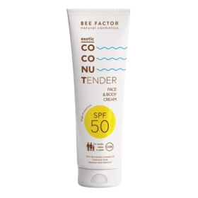 Αντηλιακή Κρέμα Προσώπου & Σώματος SPF 50 Bee Factor Exotic Coconut Tender 150mL