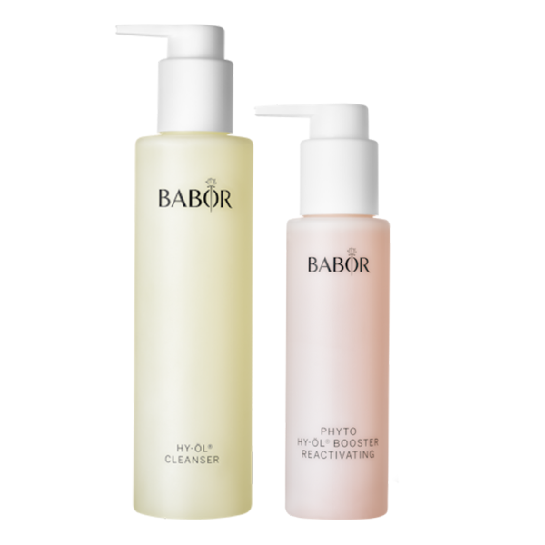 Καθαρισμός 2 Φάσεων Babor HY-ÖL Cleanser + Phyto HY-ÖL Booster Reactivating Για Ώριμες Επιδερμίδες 200+100mL